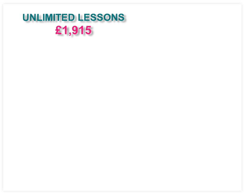 UNLIMITED LESSONS
£1,915

